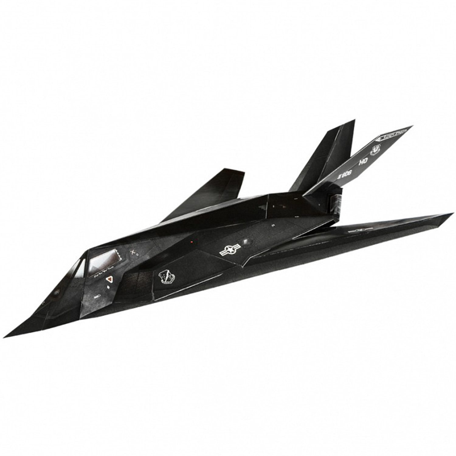 Сборная модель Умная бумага Авиация Малозаметный ударный самолет F-117 183 183 - фото 1