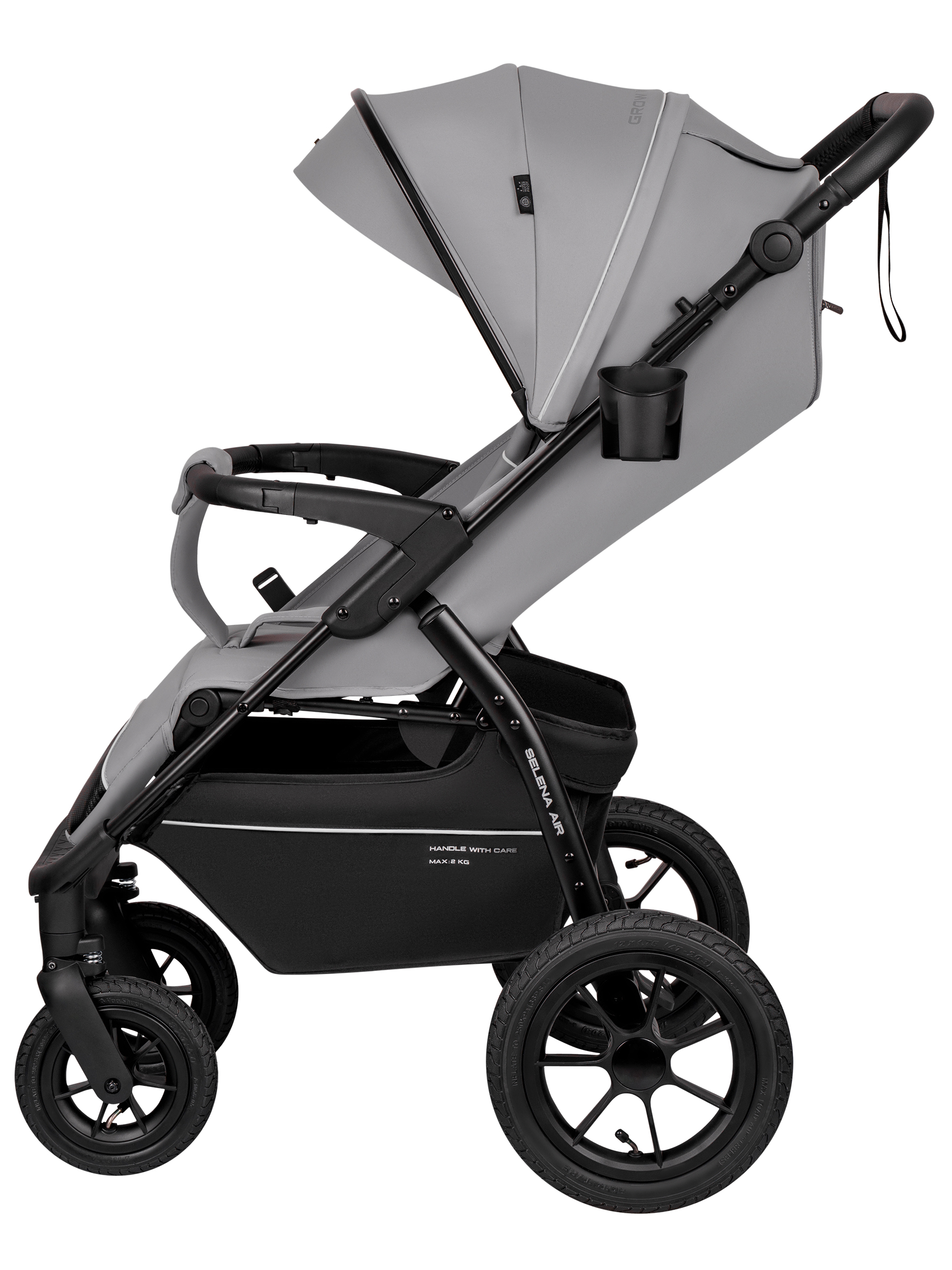 Коляска прогулочная JOVOLA Selena Air new светло-серый - фото 9