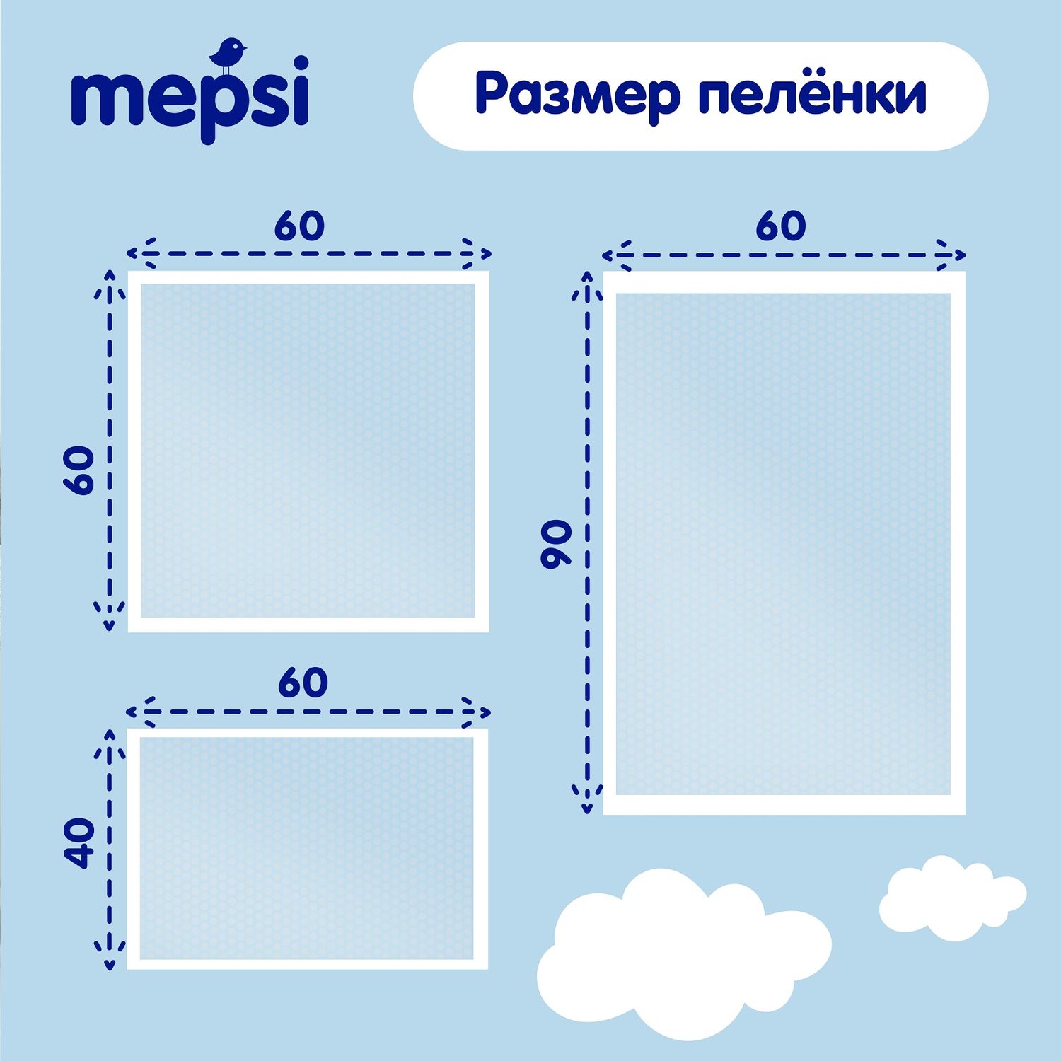 Пелёнки одноразовые Mepsi 60х60 см 30 шт. - фото 7