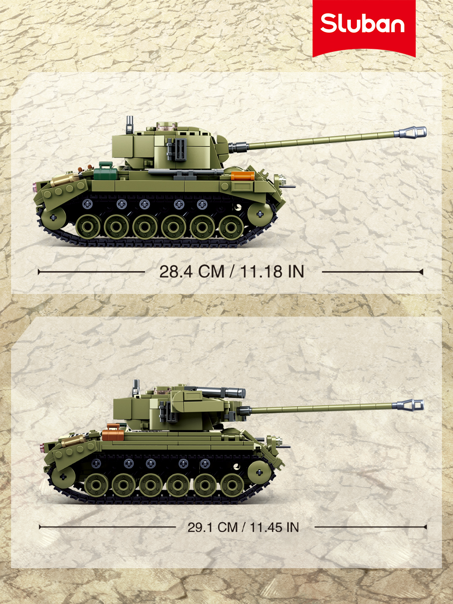 Конструктор SLUBAN Армия 742 дет. - фото 3