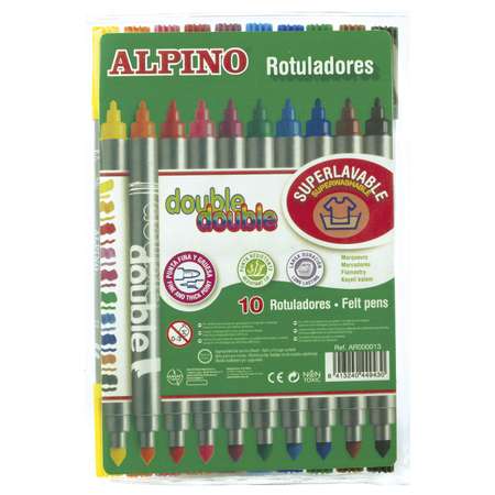 Фломастеры ALPINO металлик 10 цв.