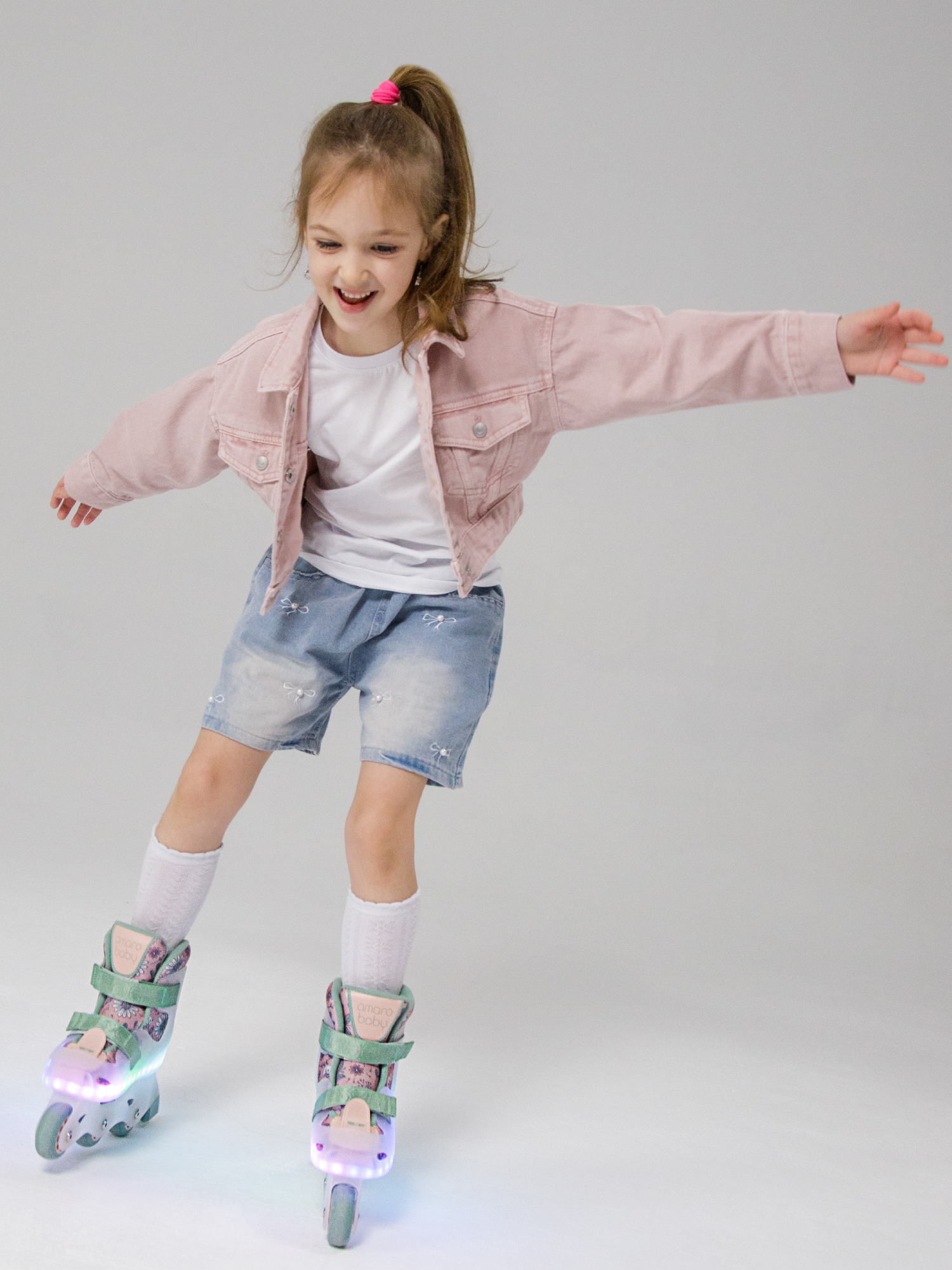 Роликовые коньки Amarobaby L 33 - фото 17