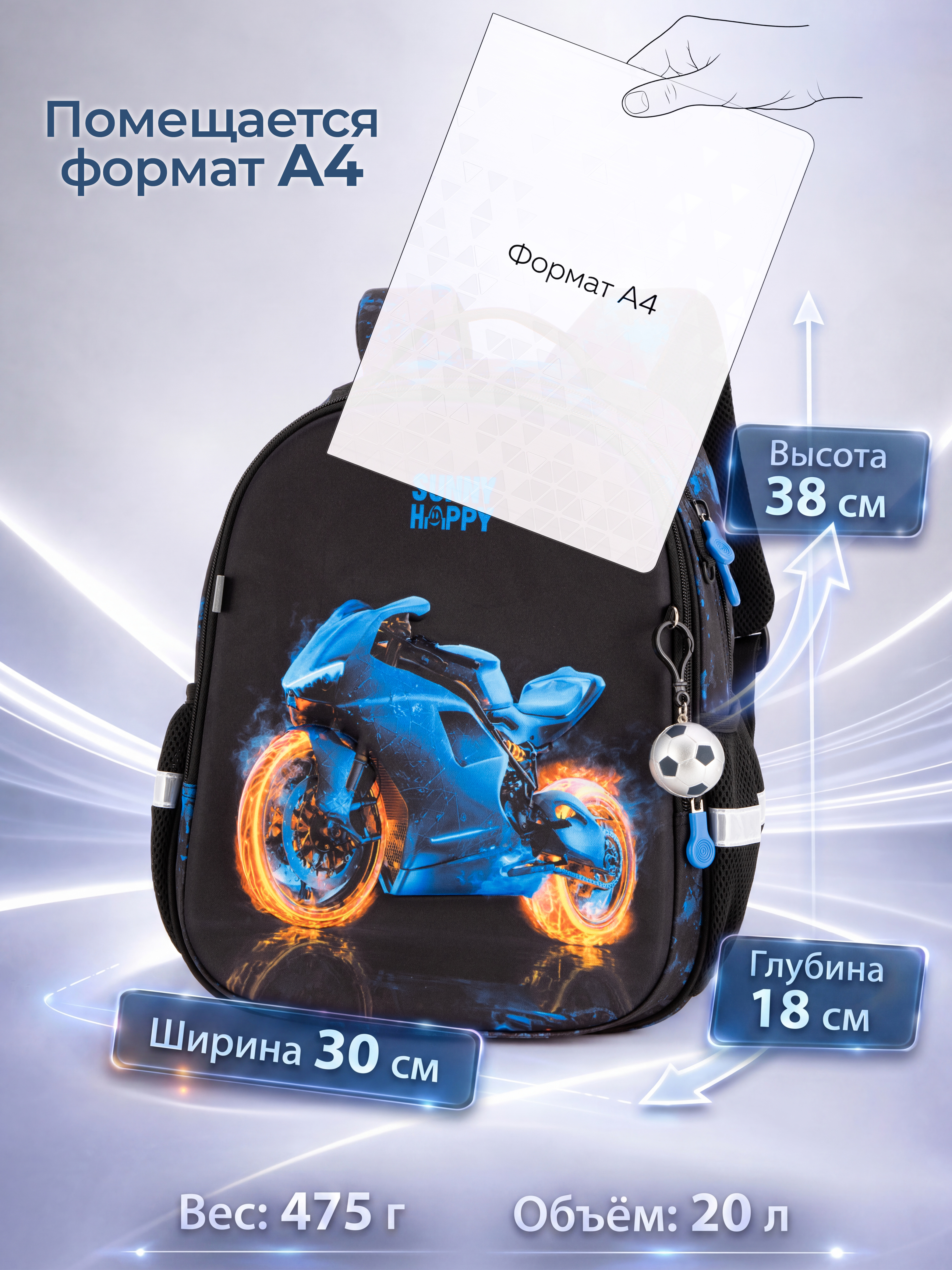 Рюкзак Sunny Happy набор 7 в 1 - фото 10