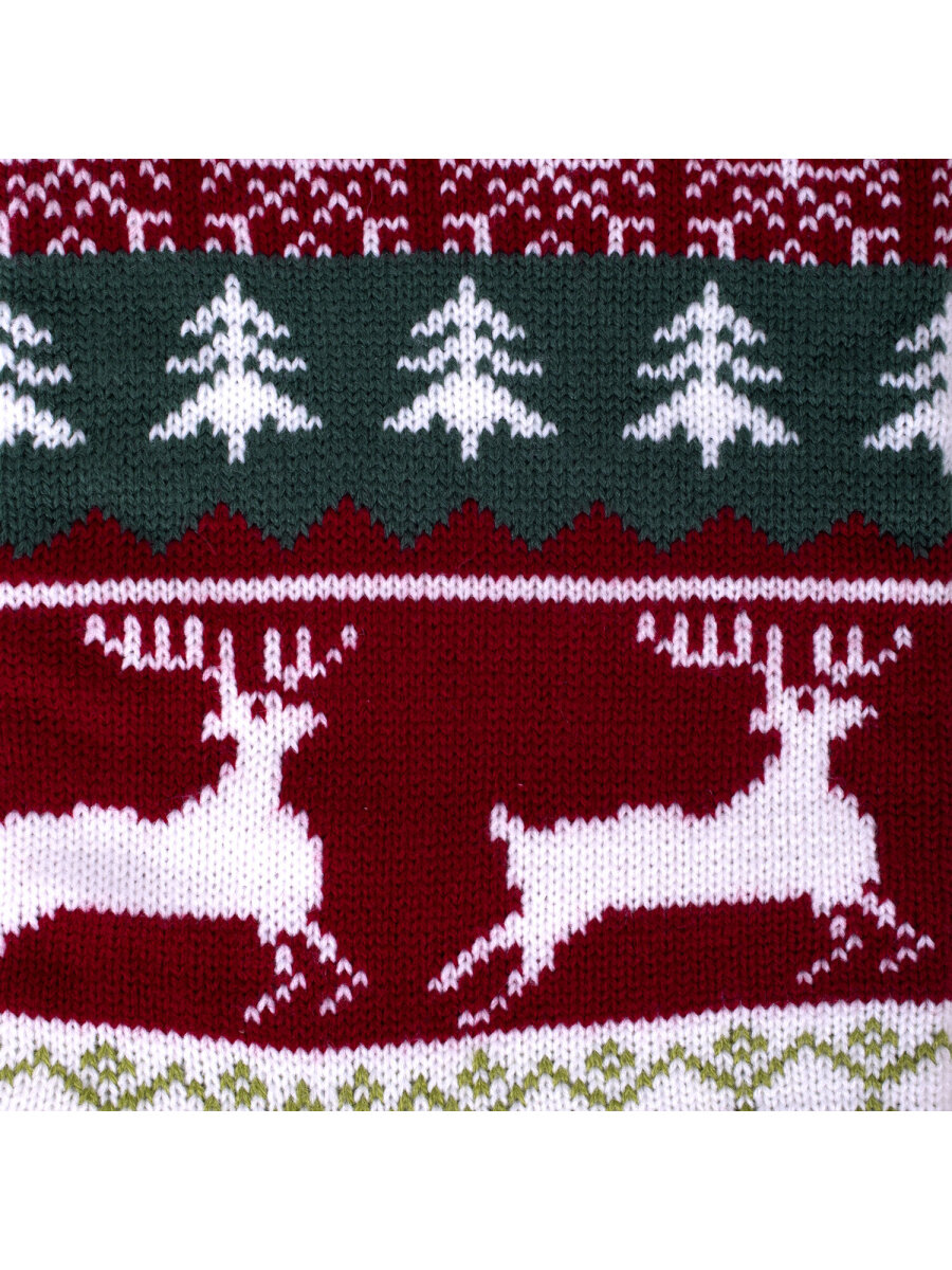 Новогодний носок для подарков Золотая сказка большой 25x2,5x47 см - фото 7