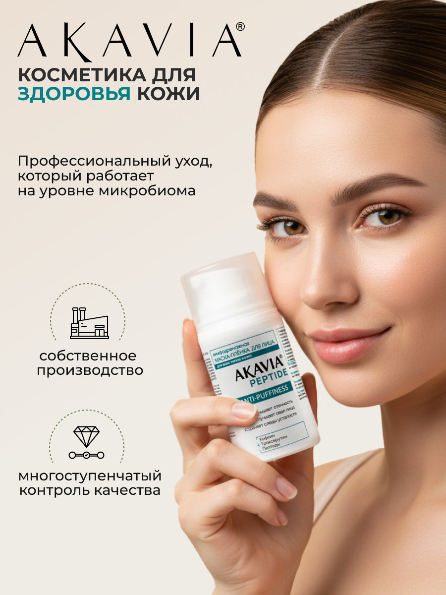 Маска АКАВИЯ Маска-плёнка Лимфодренажная 50 мл 1 шт. - фото 9