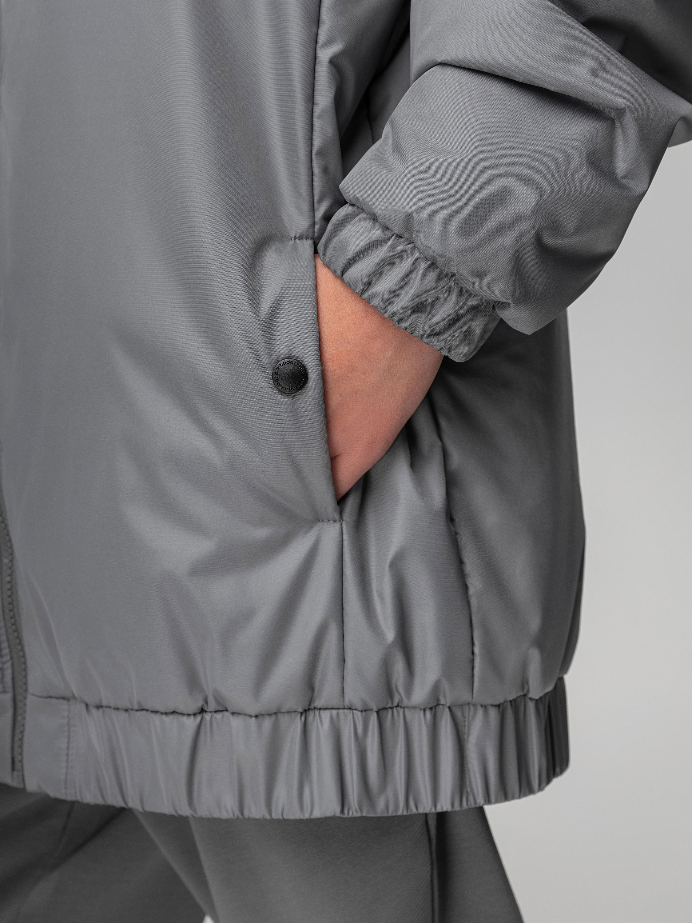 Куртка-бомбер Bodo 49-11МU_серый - фото 8