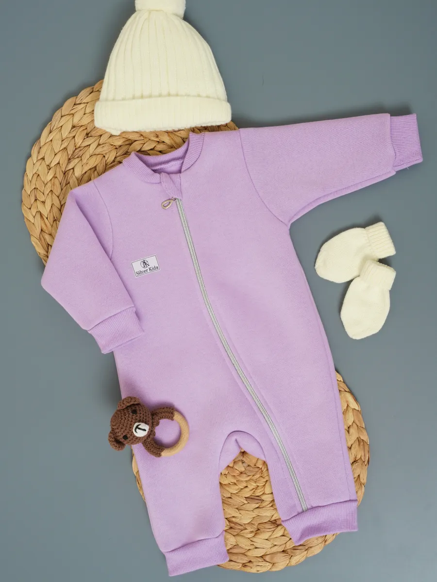 Комбинезон утепленный Супер Пупс мод14/сирень - фото 13