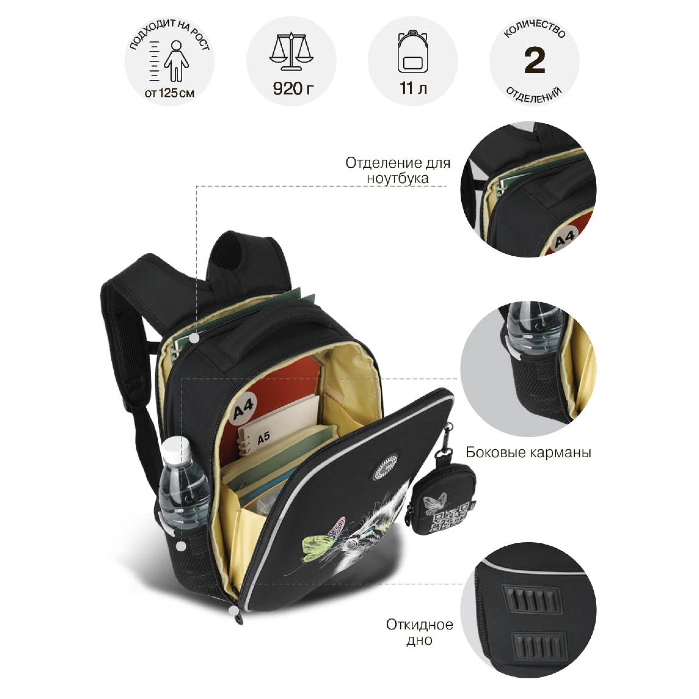 Ранец Grizzly Для девочки - фото 7