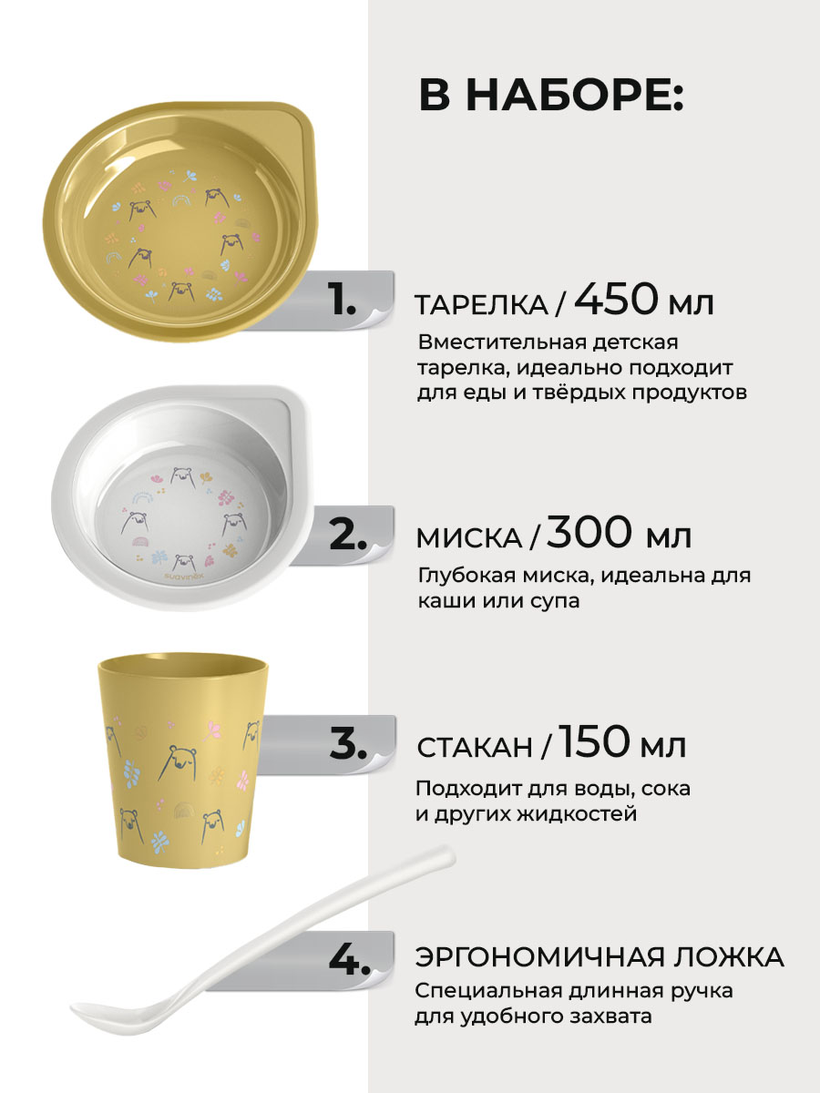 Набор посуды Suavinex 4 предм. - фото 2