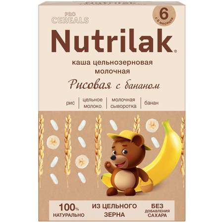 Каша молочная Nutrilak Premium Procereals рисовая банан 200г с 6месяцев