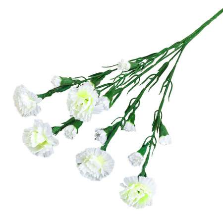 Цветы искусственные . Гвоздика кустовая 60см Белый 296369