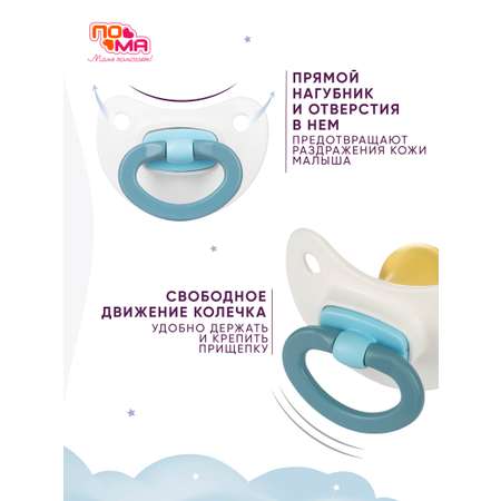 Пустышка Пома латекс классическая от 0 мес. 1 шт.
