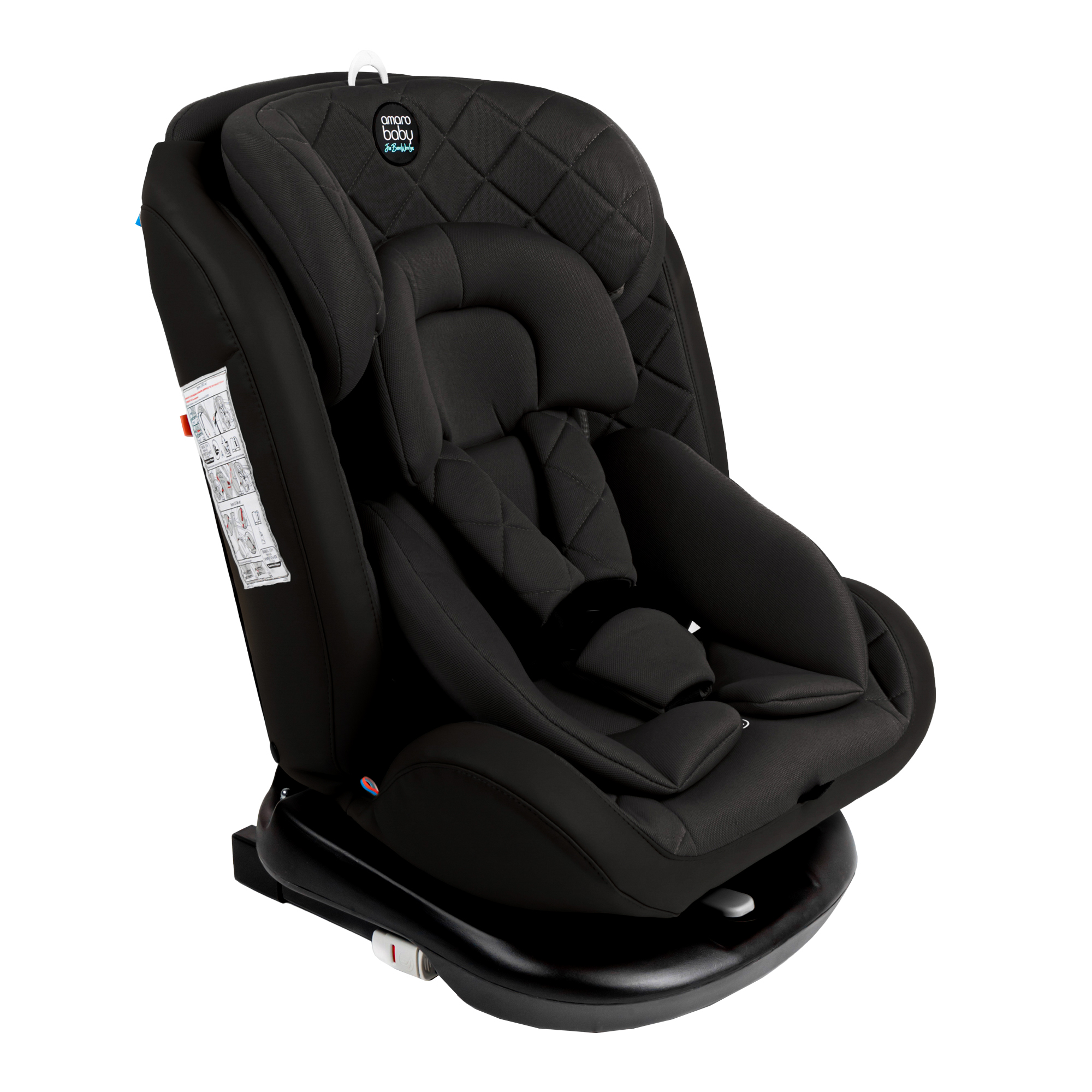Автокресло Amarobaby Isofix 1/2/3 (9-36 кг) черный - фото 1