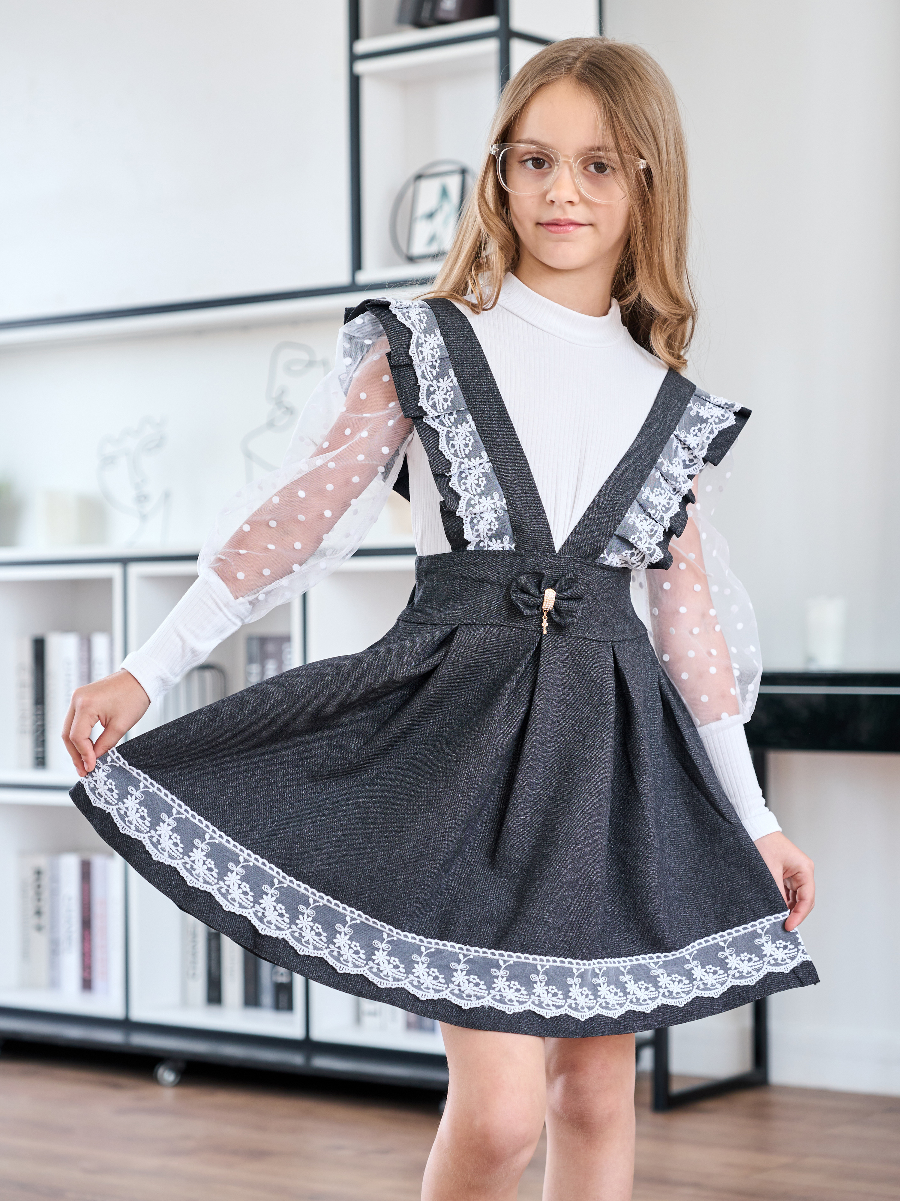 Сарафан СИНЯЯ МОДА W9250A-G39 - фото 7