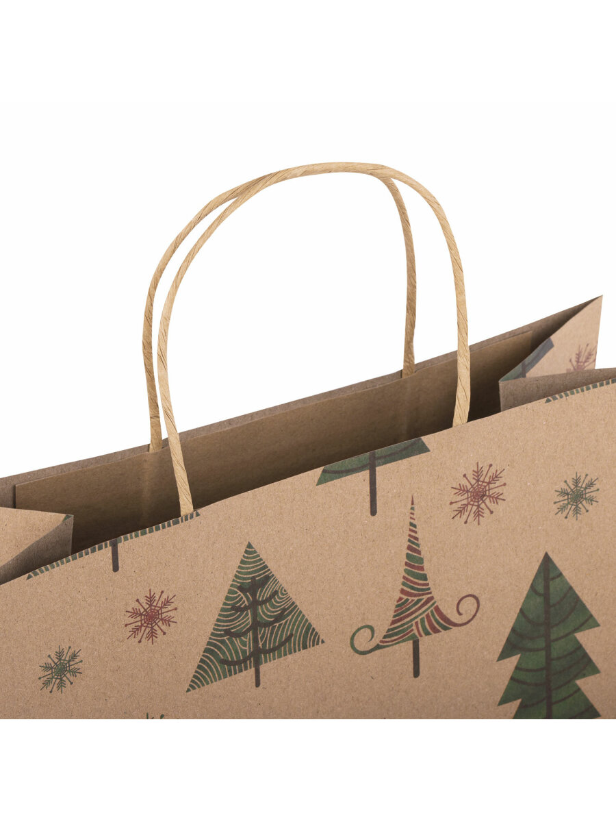 Подарочный пакет Золотая сказка новогодний для упаковки подарков - фото 5