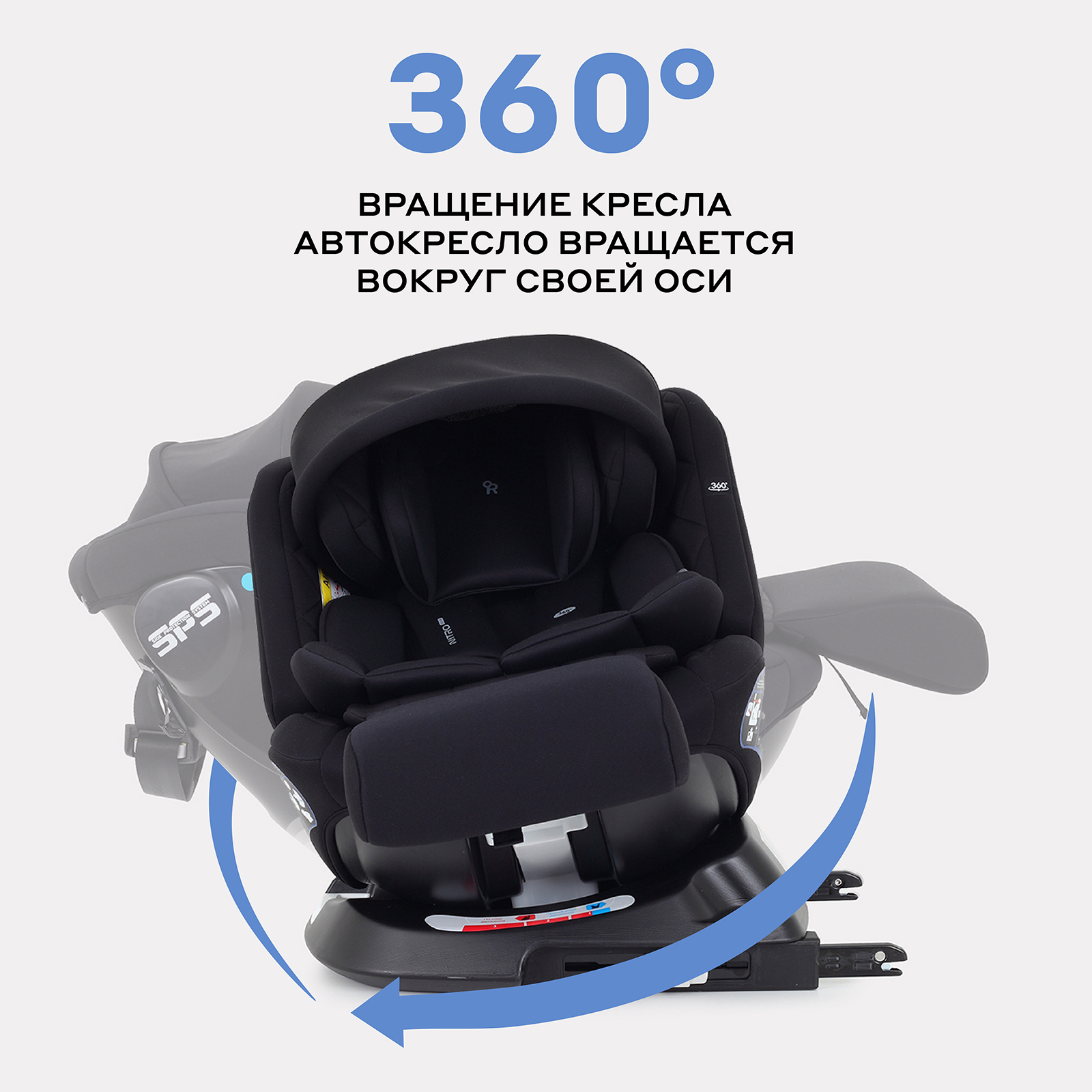 Автокресло Rant Nitro Isofix 0+/1/2/3 (0-36 кг) черный - фото 6