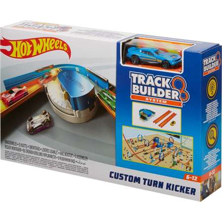 Дополнительная секция Hot Wheels Крутой поворот-ускоритель с пусковой установкой