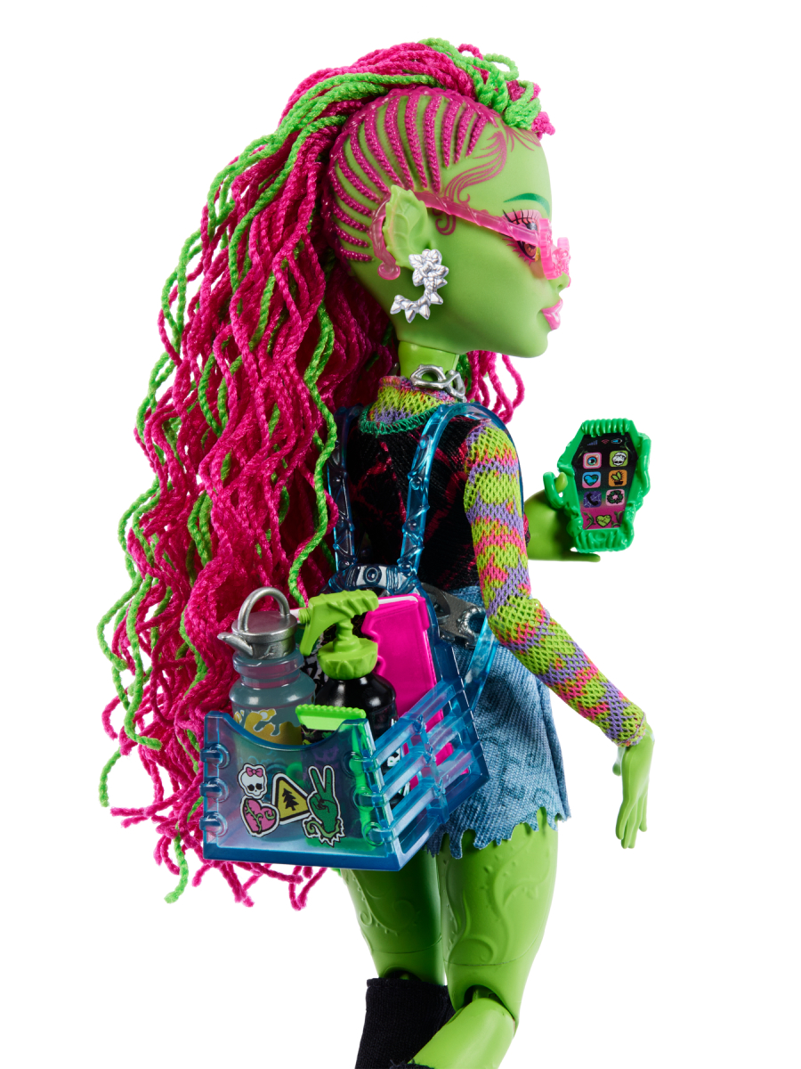 Кукла модельная Mattel Monster High Венера Макфлайтрап с питомцем высота 28 см HRP81 - фото 7