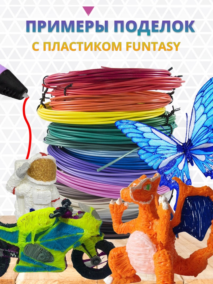 Пластик Funtasy Малиновый - фото 3