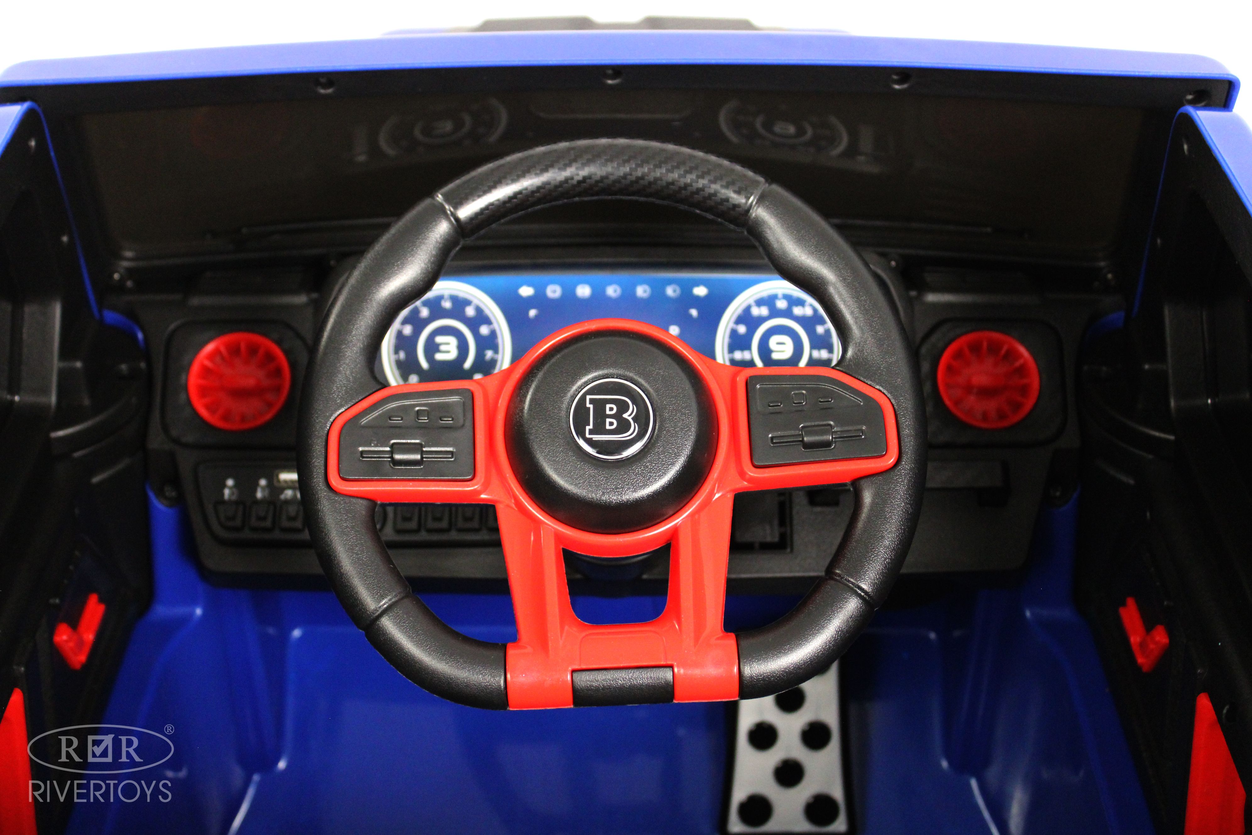 Электромобиль RIVERTOYS Mercedes Z999ZZ-BLUE С пультом ДУ - фото 17