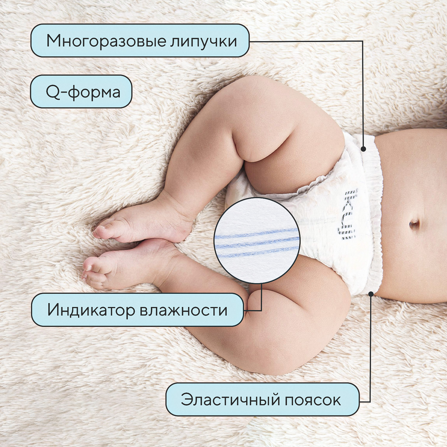 Трусики Ikuji XXL (15+ кг) 28 шт. - фото 3