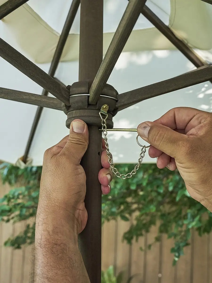 Набор садовой мебели для детей KidKraft секционный диван пуф-стол зонт бежево-коричневый 20305_KE - фото 5