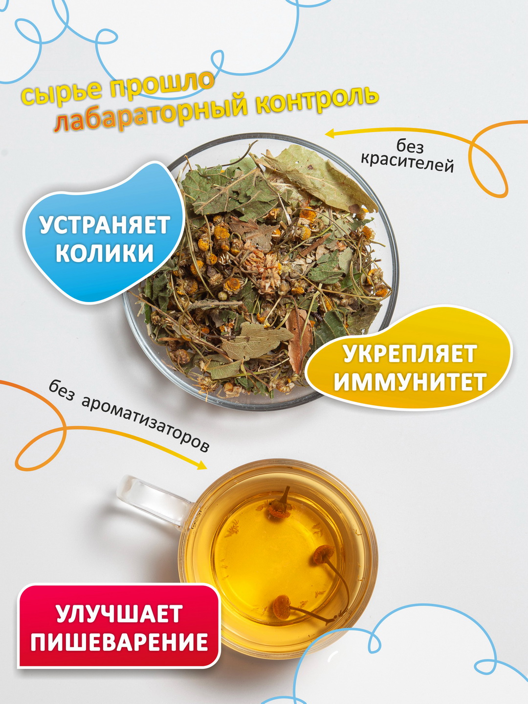 Чай детский травяной сбор трав ПРАВИЛЬНЫЕ ТРАВЫ 150г - фото 4
