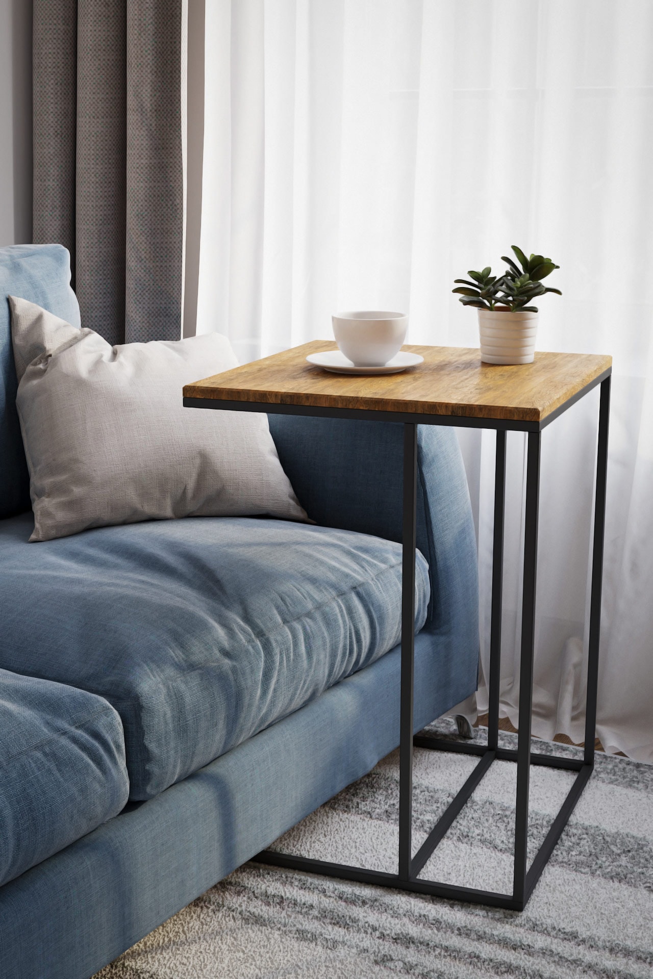 Стол придиванный КАЛИФОРНИЯ МЕБЕЛЬ Хайгрет дуб американский - фото 3