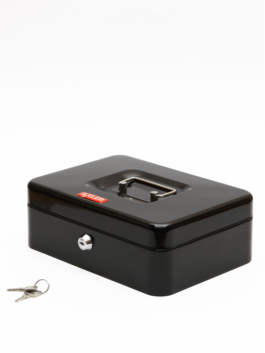 Ящик для денег AXLER металлический кэшбокс для хранения - фото 9
