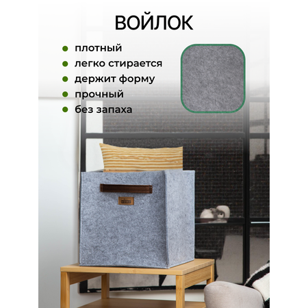 Органайзер для хранения Eva Elegance 30х30х30см 24л