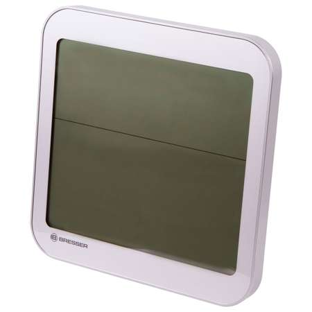 Часы настенные Bresser MyTime Meteotime LCD серебристые