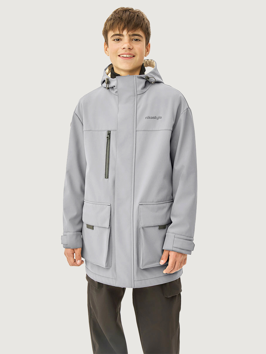 Ветровка NIKASTYLE 4л16126 серый - фото 1