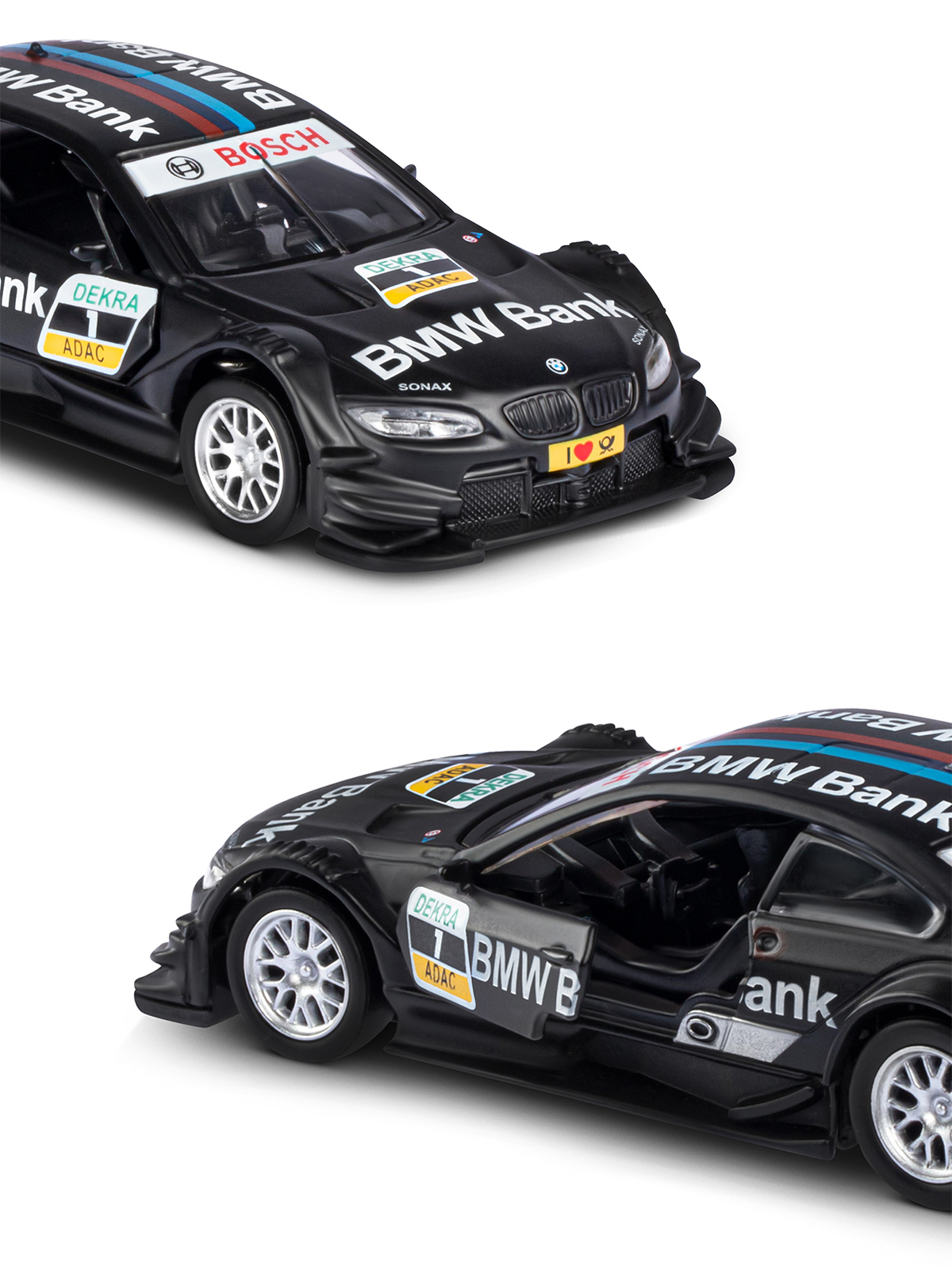 Автомобиль АВТОпанорама BMW M3 DTM 1:42 JB1251209 - фото 8