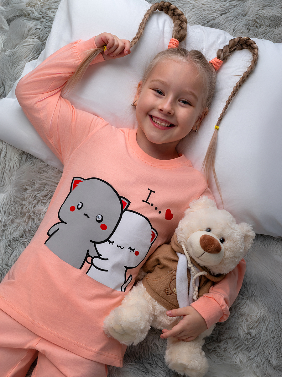 Пижама BONITO KIDS BK0976PJDперсиковый - фото 2