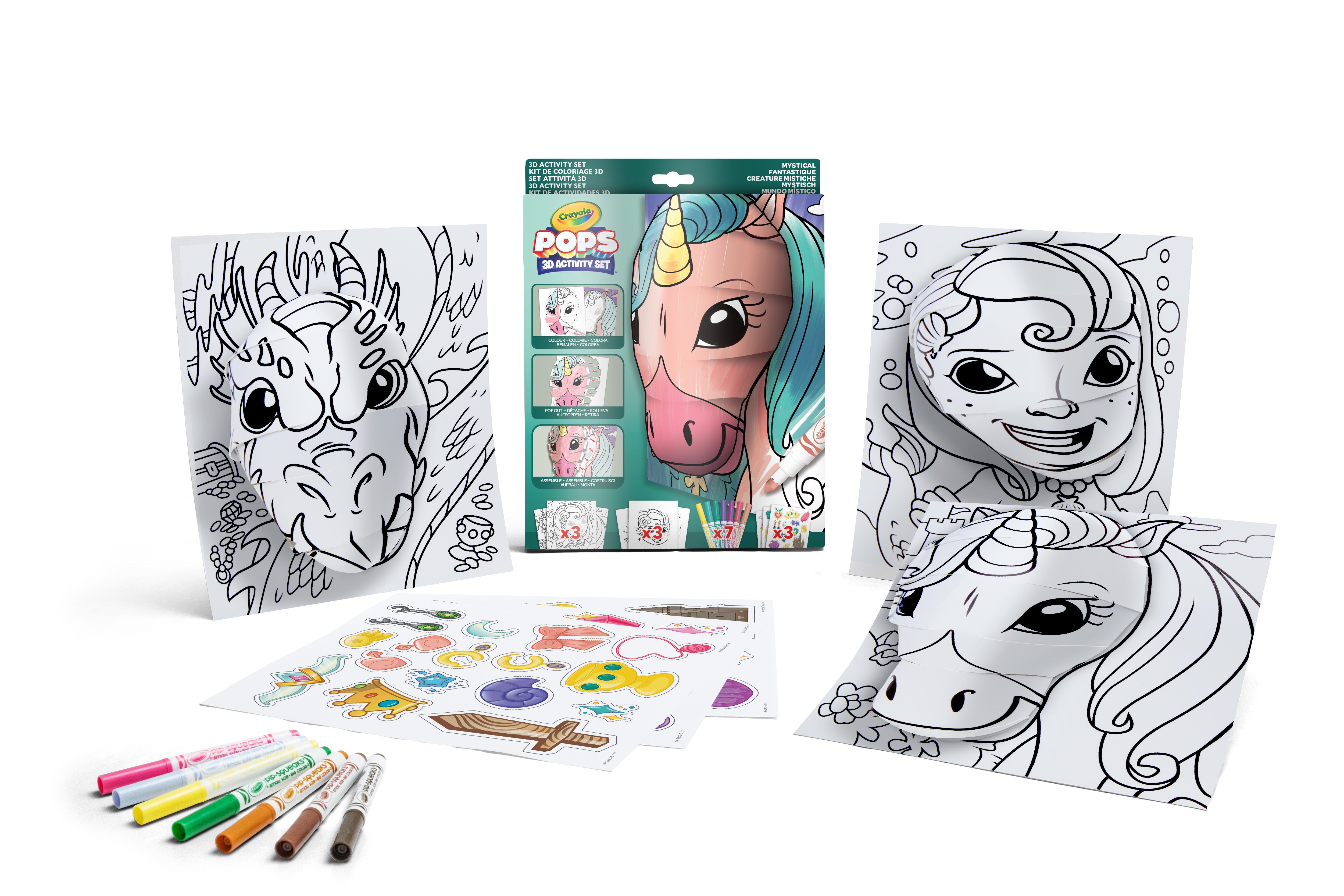 Набор большая раскраска Crayola Единороги - фото 1