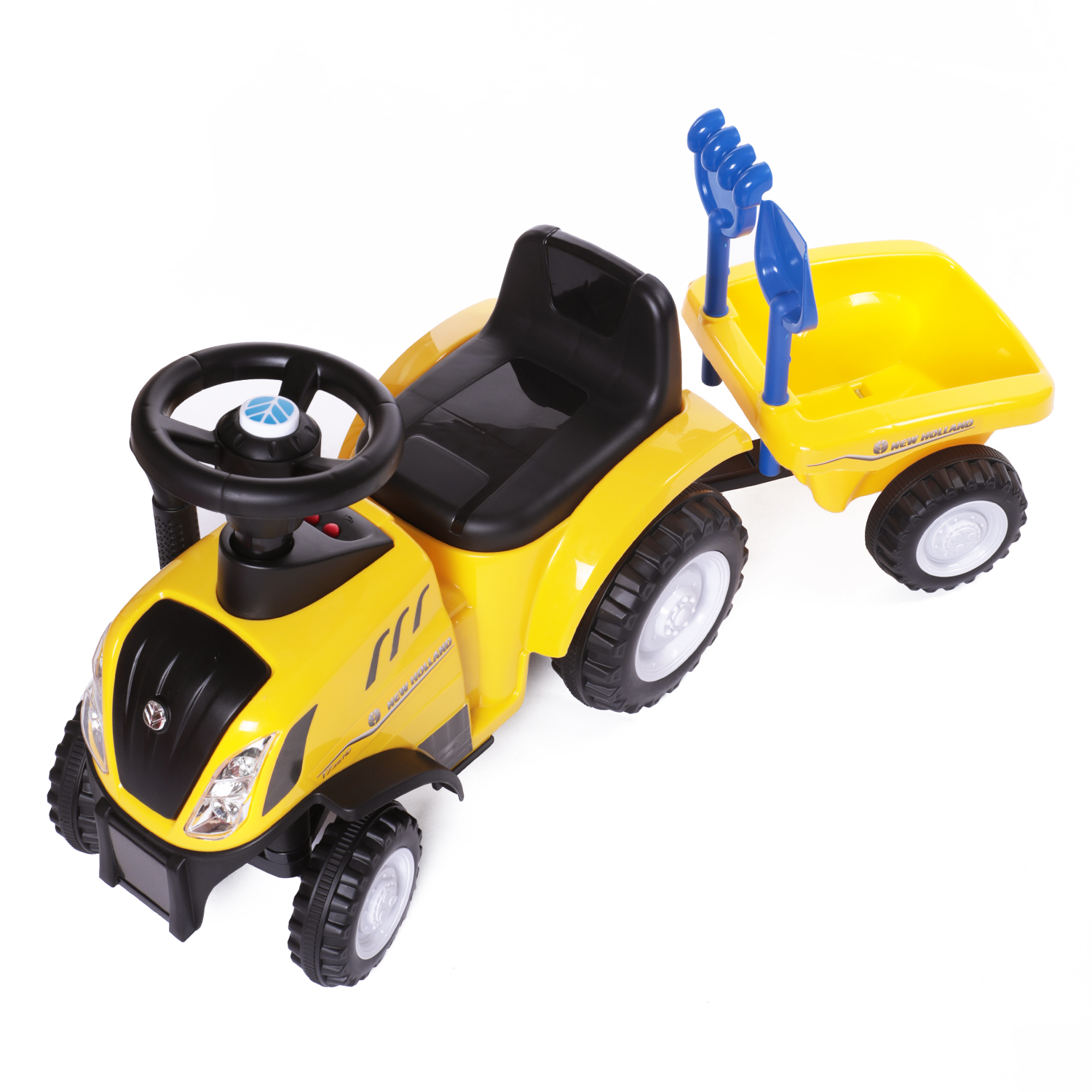 Каталка BabyCare Holland Tractor желтый - фото 14