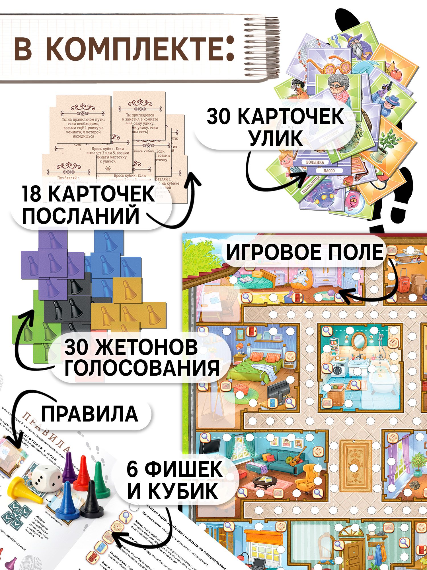 Настольная игра Дрофа-Медиа Детективная история - фото 4