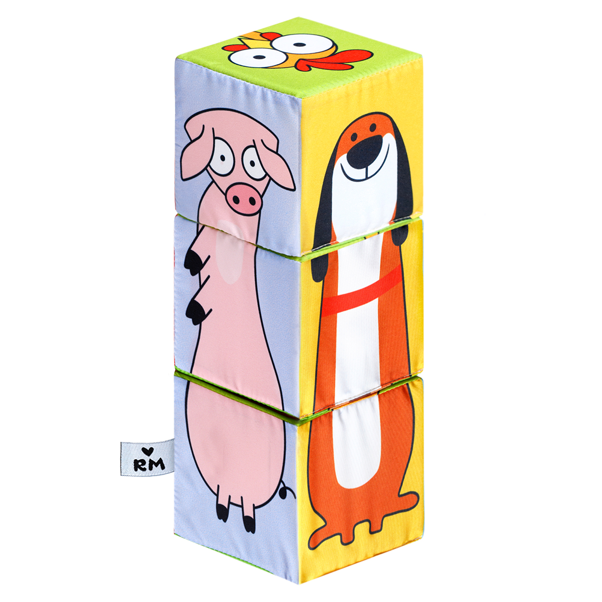 Игрушка Мяшечки кубики Домашние животные - фото 1