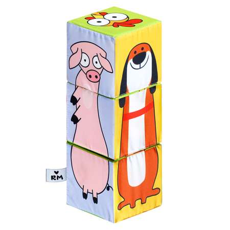 Игрушка Мяшечки кубики Домашние животные