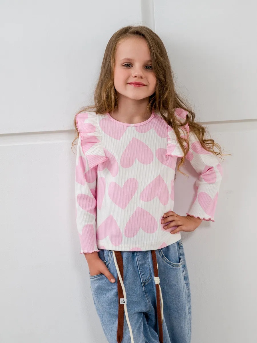 Лонгслив NATIVIA ЛОНГ/СЕРДЕЧКИРОЗОВЫЕ - фото 8