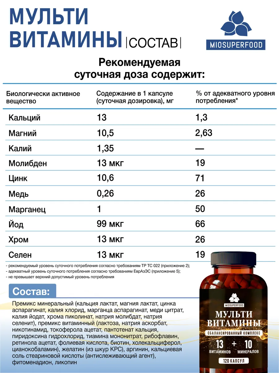 Miosuperfood Миофарм Для восполнения дефицитов организма - фото 7