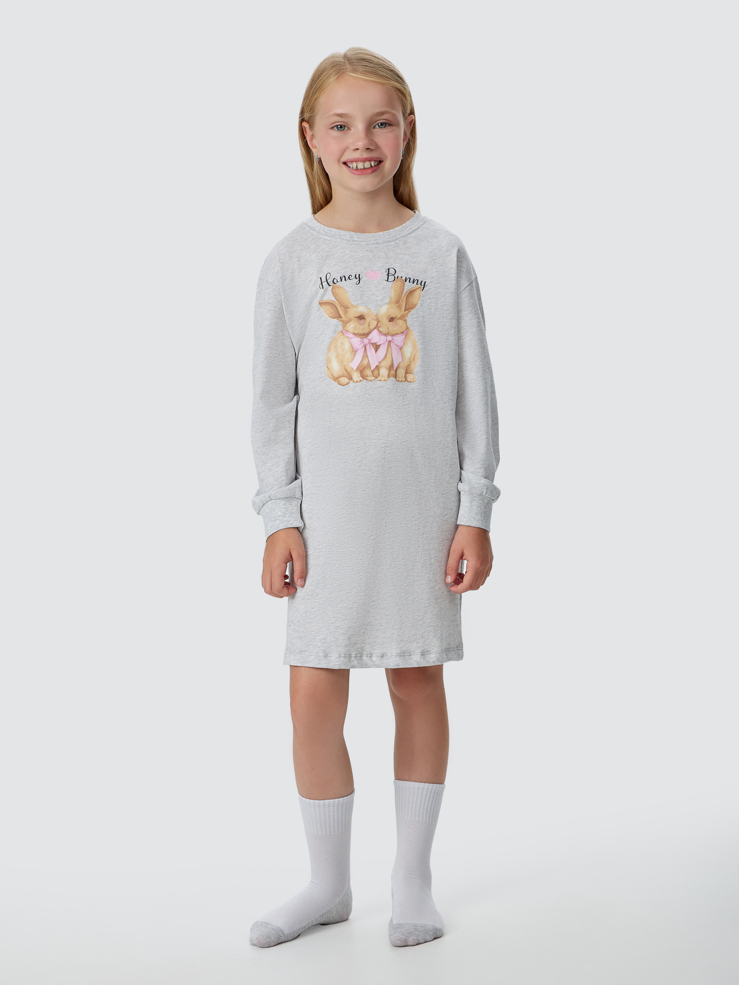 Сорочка Mark Formelle (Марк Формэль) 577718/серый меланж 4306-А +печать2 - фото 1