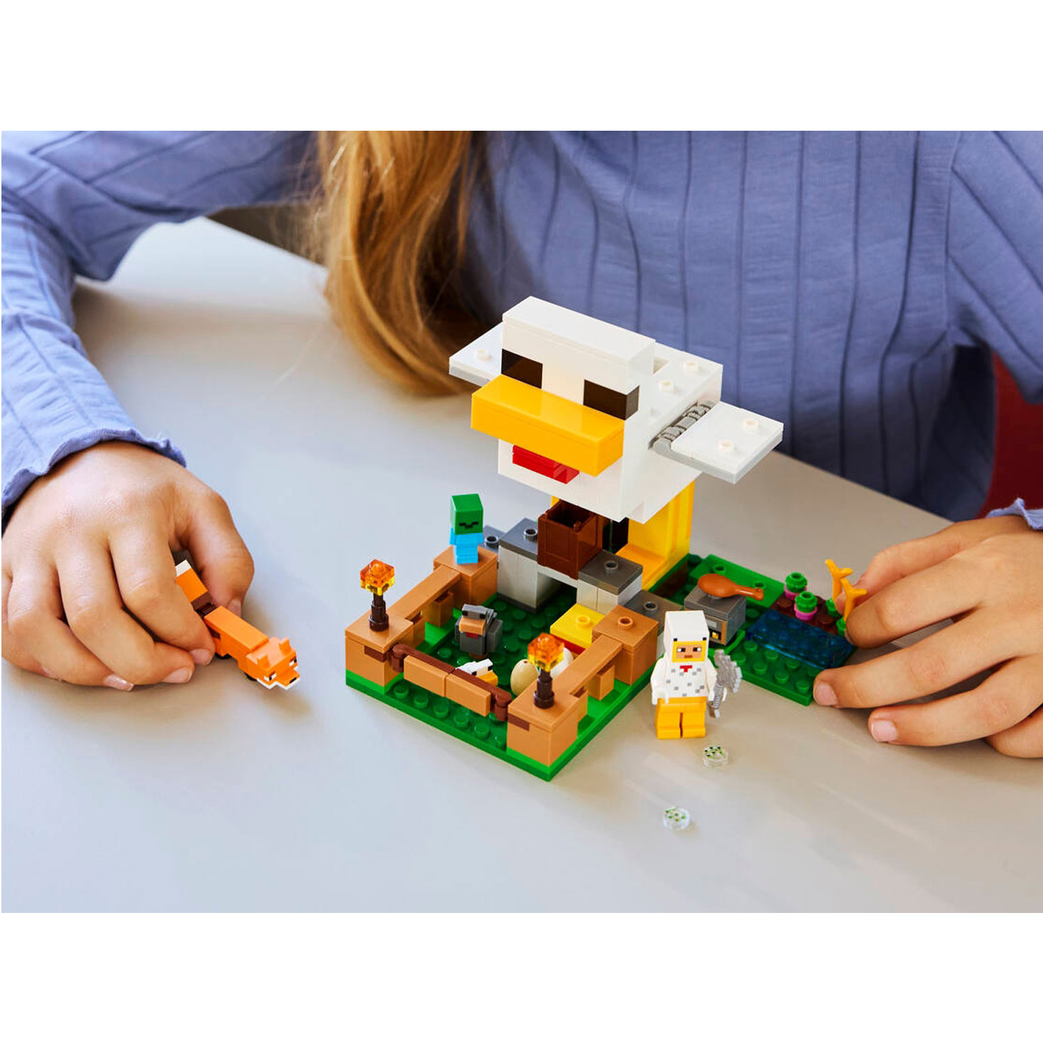 Конструктор LEGO Minecraft Куриная ферма 233 дет. - фото 10