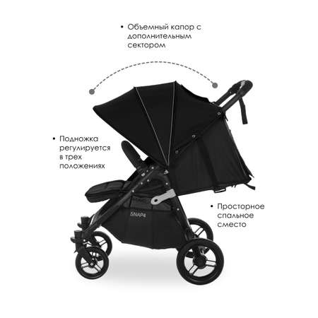 Коляска прогулочная Valco baby Snap 4 / Coal Black