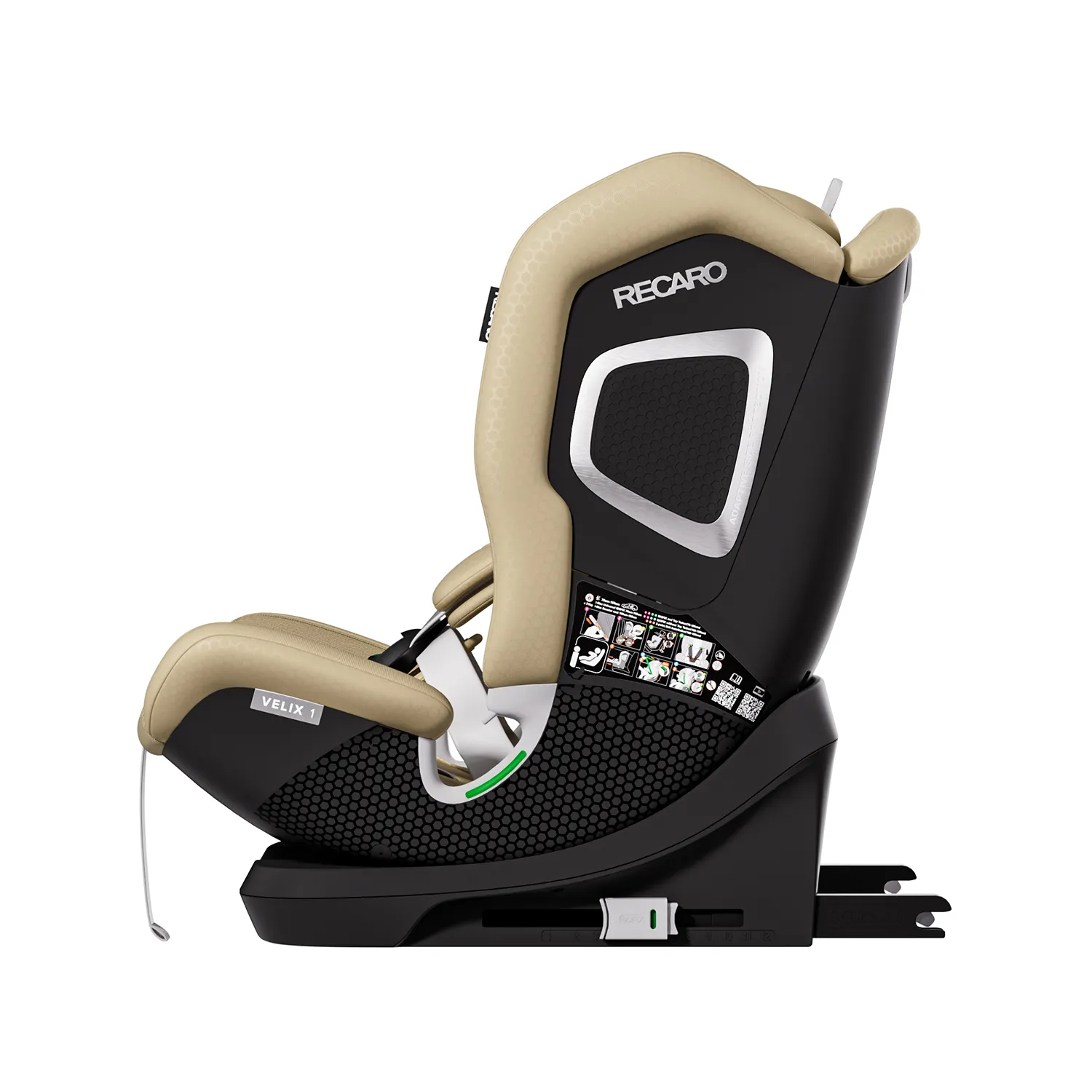 Автокресло Recaro Velix 1 Isofix 1/2/3 (9-36 кг) бежевый - фото 7