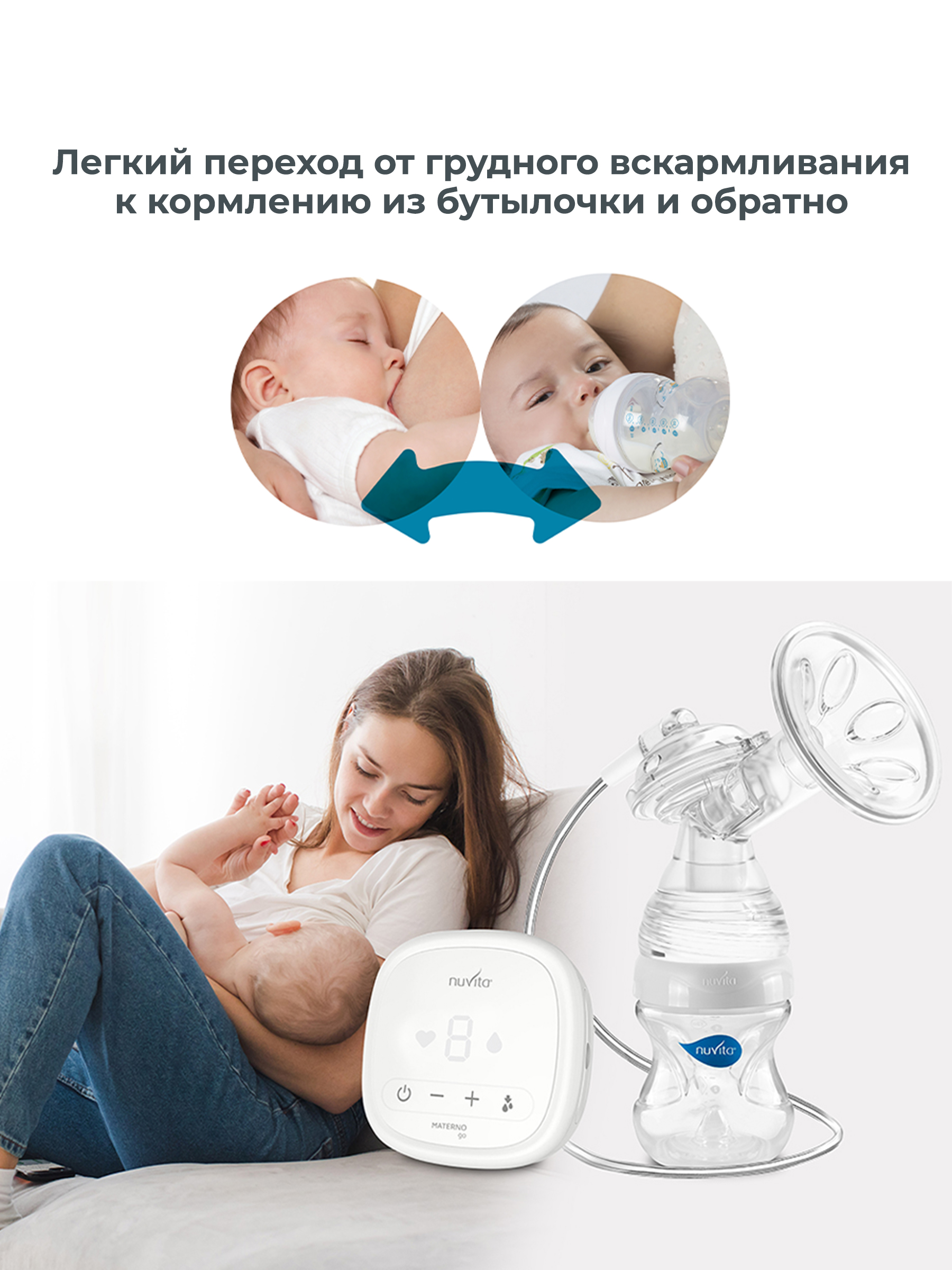 Молокоотсос электрический Nuvita Materno Go - фото 4