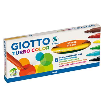 Фломастеры GIOTTO 6 цв.