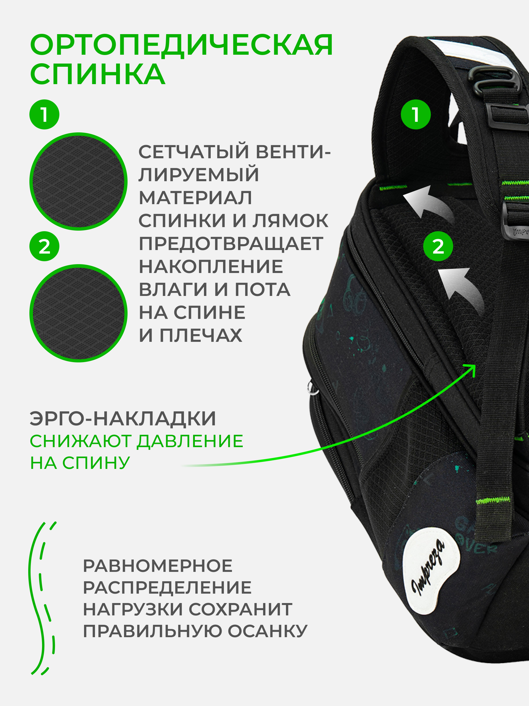 Рюкзак Impreza А188 - фото 6