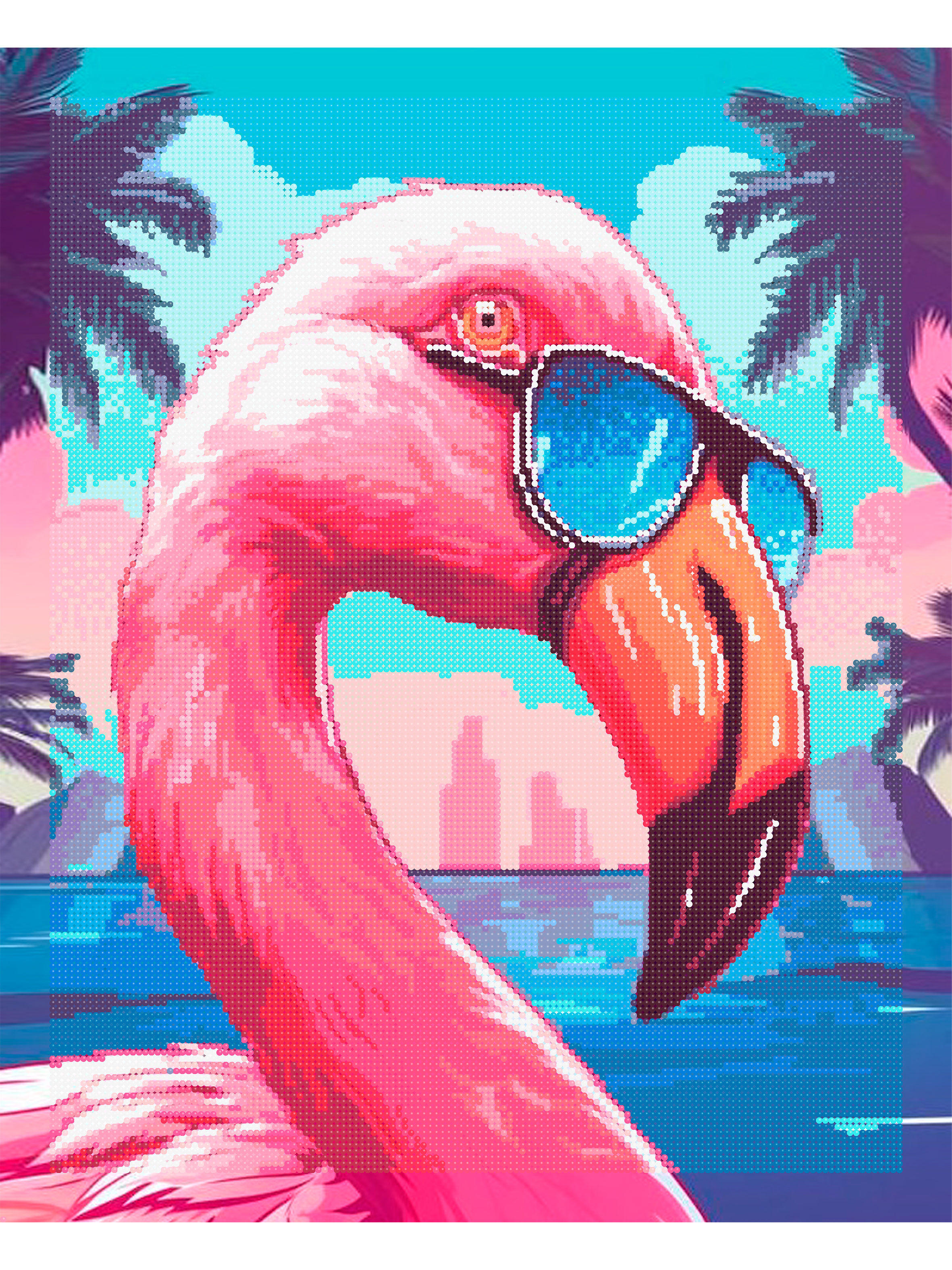 Алмазная мозаика Это просто шедевр Модный фламинго в ассортименте - фото 2