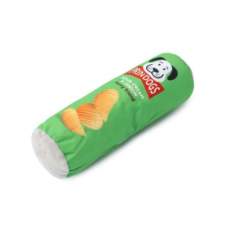 Игрушка для собак Barbaks Хрустящий снек мягкий пищит шуршит 23*7см